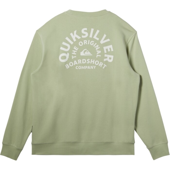 2024 Quiksilver Hombres Sudadera Grfica AQYFT03398 - Dessert Sage